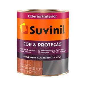 Esmalte Sintético Cor e Proteção Branco Brilhante Acetinado 0,9l Suvinil