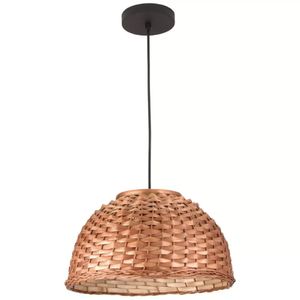 Pendente Bali Cesto 1XE27 Preto Blumenau