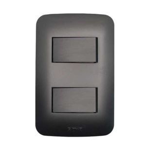 2 Interruptores MDL Simples 10A 250V Black Canoa Tigre Romazi