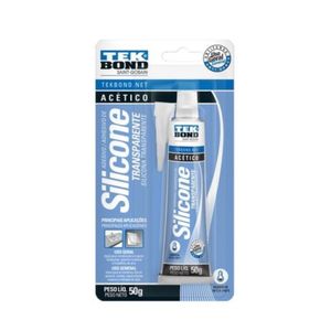 Silicone Acético Transparente Blister 50g Tekbond