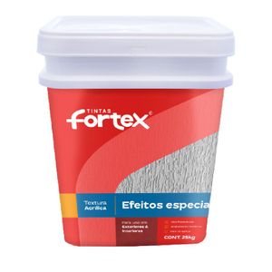 Textura Acrílica Premium Grafiato Rústica Cinza Niquel 25KG Fortex