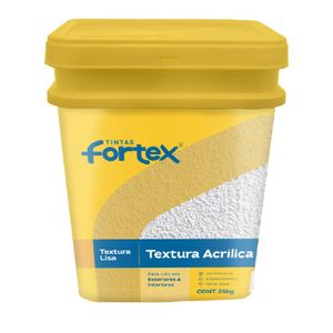 Textura Acrílica Lisa Cinza Grafite 25Kg Fortex
