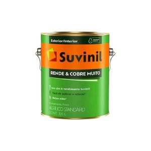 Tinta Rende e Cobre Muito Branco Gelo Fosco 3.6L Suvinil