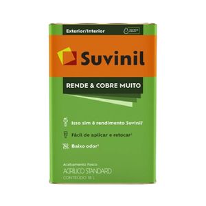 Tinta Rende e Cobre Muito Branco Gelo Fosco 18L Suvinil