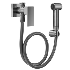 Ducha Higiênica com Registro e Derivação 1/2 New Edge Grafite Escovado Docol