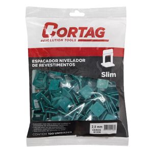 Espaçador/Nivelador para Revestimento Slim Verde 2mm Cortag