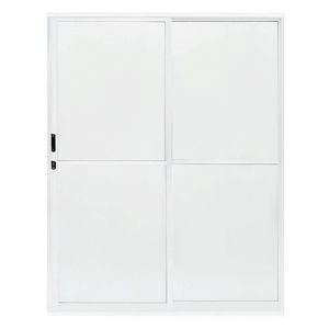 Porta de Correr Balcão 210x160cm Home Vidro Liso Quality Esquadria