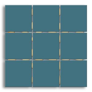 Revestimento 10X10cm Azul Turquesa Acetinado Tipo A Elizabeth