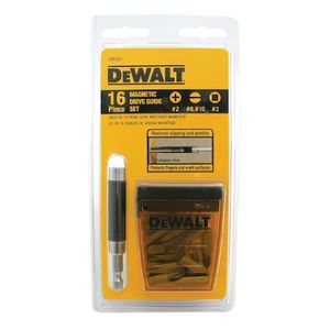 Jogo Bits/Parafusar com Guia 16 Peças Dewalt Black & Decker
