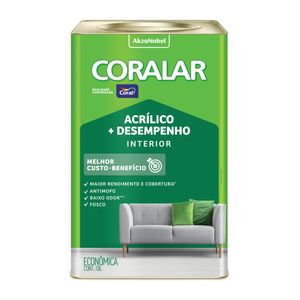 Tinta Coralar Acrílica Marfim 18L Coral