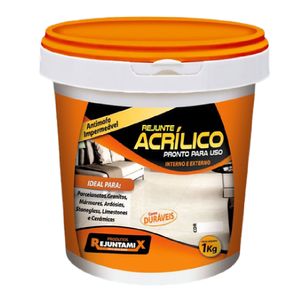 Rejunte Acrílico Creme 1kg Rejuntamix