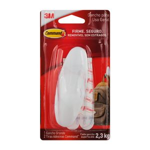 Gancho Command Design Grande Branco 3M do Brasil