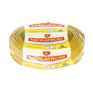 Cabo 2.5mm Flexível Amarelo 100 metros Megatron