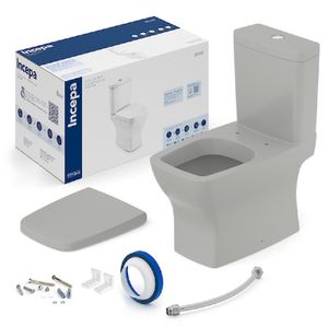 Kit Boss Bacia + Caixa Ecoflush + Assento + Complementos Stone Incepa
