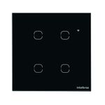 Interruptor-Touch-Smart-Wi-Fi-EWS-1004-Preto-Intelbras