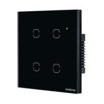 Interruptor-Touch-Smart-Wi-Fi-EWS-1004-Preto-Intelbras