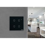Interruptor-Touch-Smart-Wi-Fi-EWS-1004-Preto-Intelbras