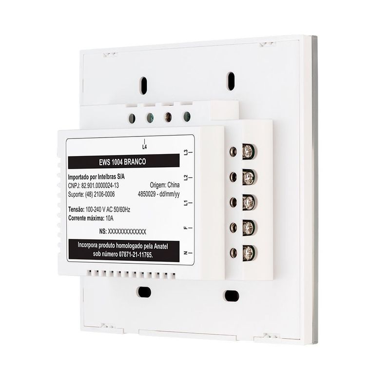Interruptor-Touch-Smart-Wi-Fi-EWS-1004-Branco-Intelbras