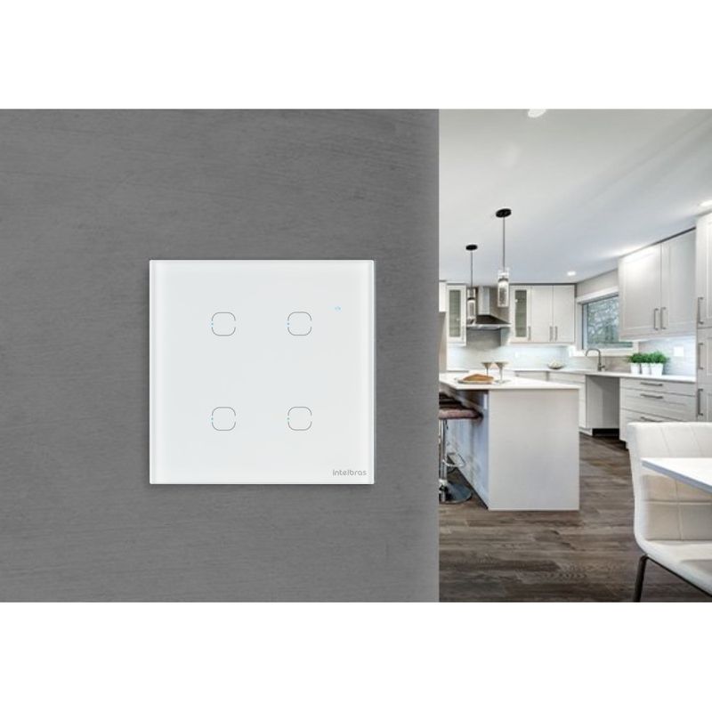 Interruptor-Touch-Smart-Wi-Fi-EWS-1004-Branco-Intelbras
