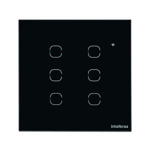 Interruptor Touch Smart Wi-Fi EWS 1006 Preto Intelbras