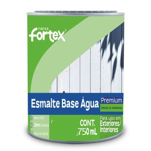 Esmalte Base Água Fortmax Branco Gelo Brilhante 750ml Fortex