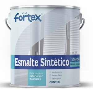 Esmalte Sintético Fortmax Cinza Platina Brilhante 3L Fortex
