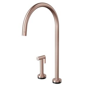 Torneira de Mesa para Cozinha Mix&Match com Ducha Presence Cobre Escovado Docol