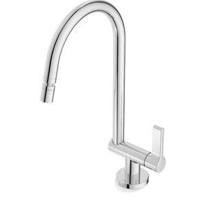 Torneira de Mesa para Cozinha com Arejador Lix Cromado Celite