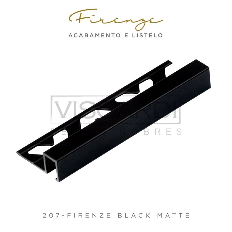 Perfil-Firenze-Black-Matte-com-3-metros-Viscardi