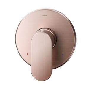 Acabamento Monocomando para Chuveiro e Ducha Higiênica 1/2" Kaila Cobre Escovado Docol