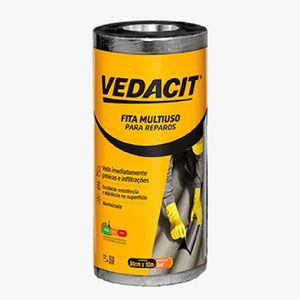 Fita Autoadesiva Multiuso Alumínio 30cmx10m Vedacit