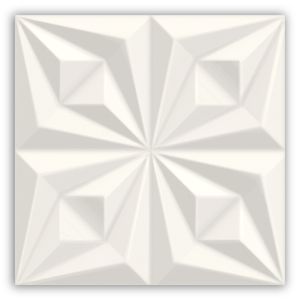 Porcelanato 58,4x58,4cm Drapeado Branco Acetinado Ceusa