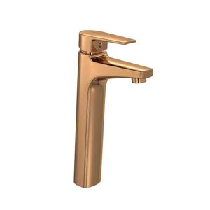Misturador Monocomando de Mesa Bica Alta para Lavatório Level Red Gold Deca