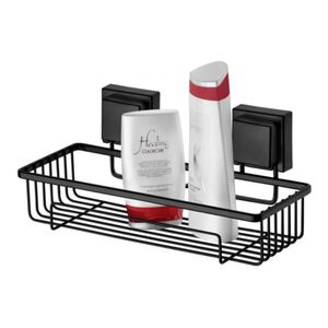 Suporte para Shampoo com Ventosa Preto Fosco Future