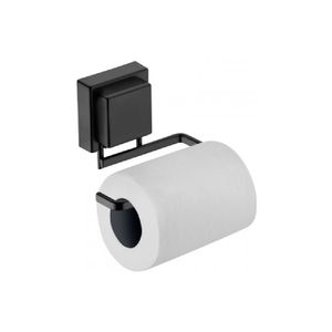 Suporte para Papel Higiênico com Ventosa Preto Fosco Future