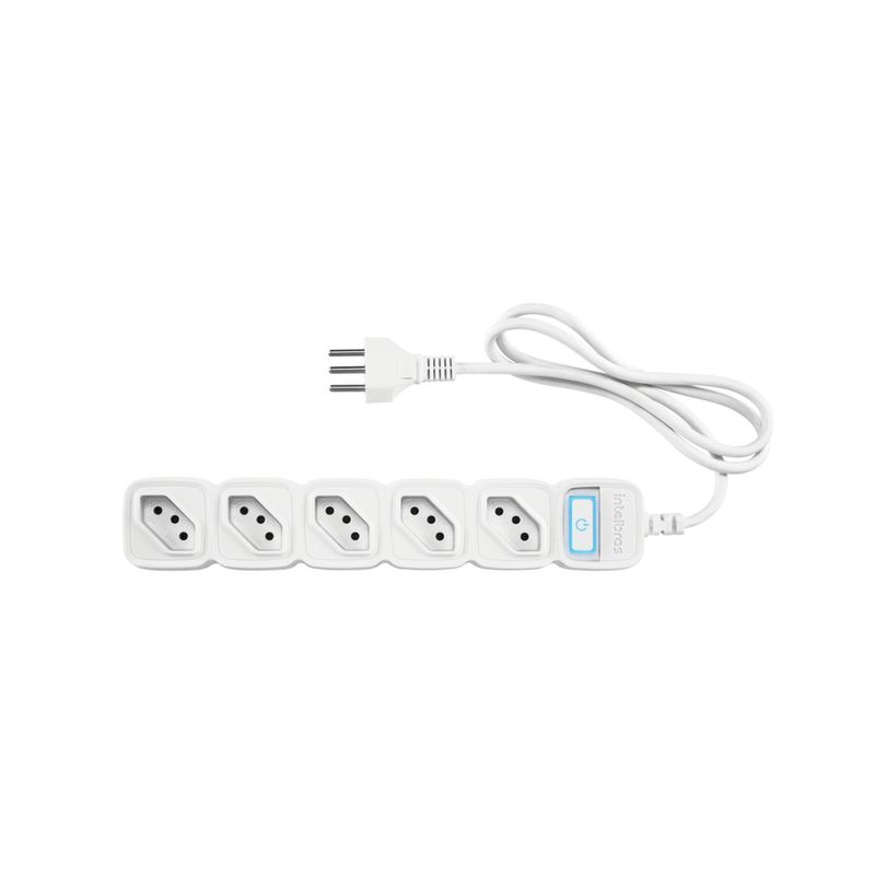 Protetor-Eletronico-com-5-Tomadas-Wi-fi-Intelbras-Ews-305-Branco-Intelbras