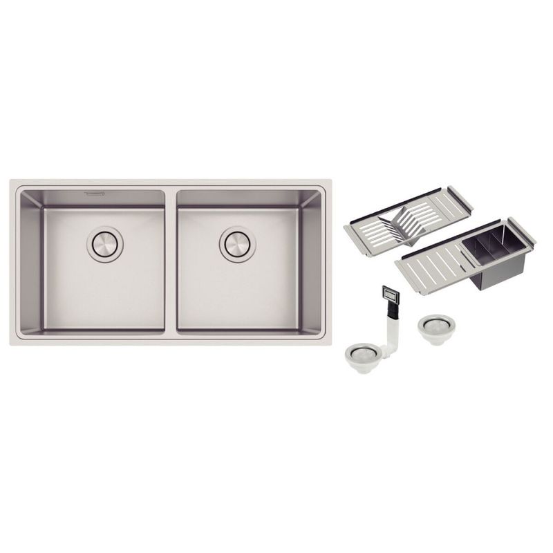 Cuba-Quadrum-2C-40-em-Aco-Inox-com-Acabamento-Scotch-Brite-com-Acessorios-Tramontina