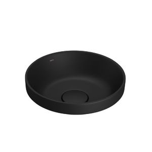 Cuba de Sobrepor Redonda 30cm Slim Ébano Fosco Deca