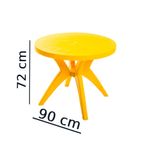 Mesa-Redonda-Deluxe-Amarela-Forte-Plastico