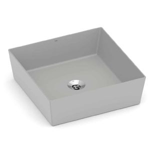 Cuba de Apoio 38x38cm sem Mesa Design D2 Stone Roca