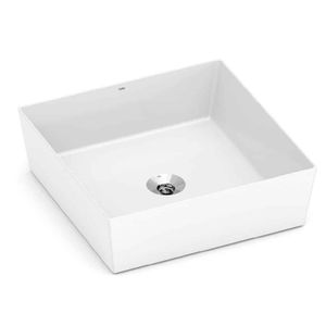 Cuba de Apoio 38x38cm sem Mesa Design D2 Branco Roca