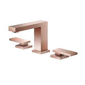 Misturador Monocomando para Lavatório de Mesa Bica Baixa New Edge Cobre Escovado Docol