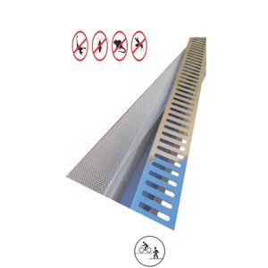 Grelha Linear Inox Palito com Suporte 10x50 Jmais