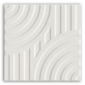Revestimento 15,5x15,5cm Poente Arco Off White Metalizado Tipo A Eliane