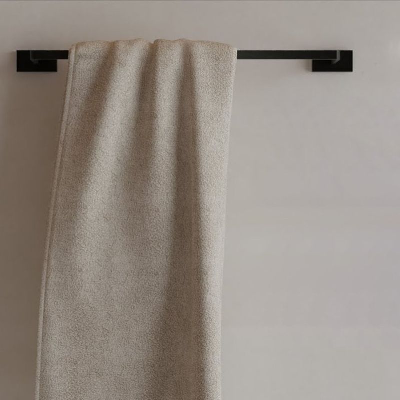 Porta-Toalha-50cm-Clean-Black-Noir-Deca