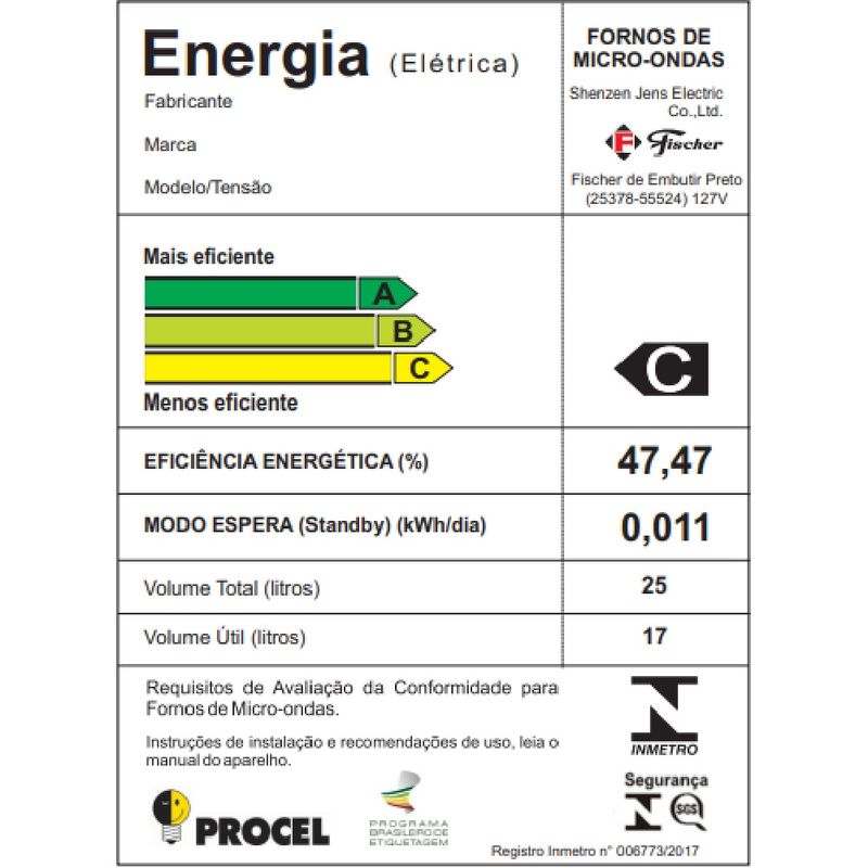 Forno-Micro-ondas-de-Embutir-25L-Inox-Fischer