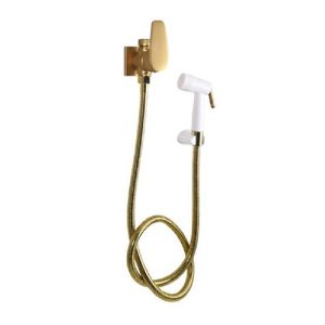 Ducha Higiênica com Derivação Color Led Dourado Fosco Perflex