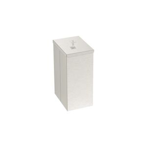 Lixeira 5,5L Inox com Tampa Luz Slim Branco Tramontina