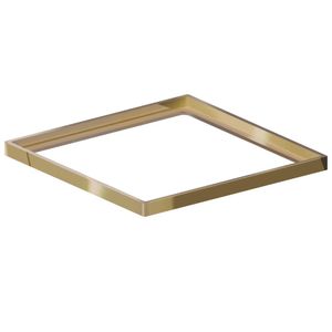 Porta Grelha Quadrada 10x10cm Elleve Gold Linear