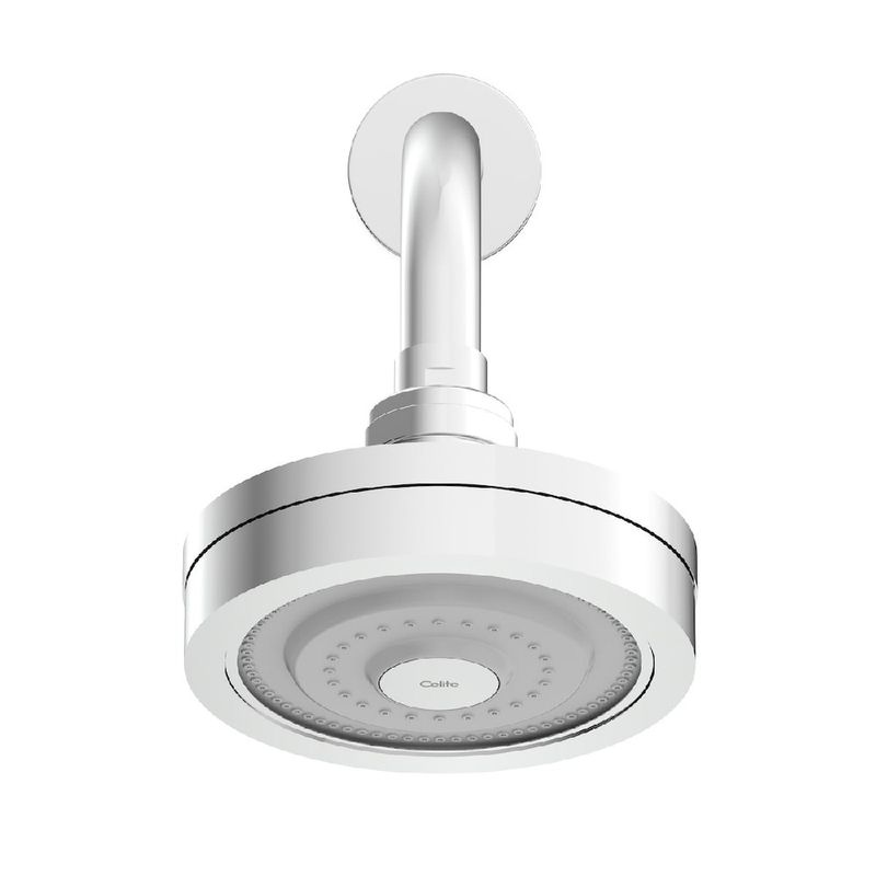 Chuveiro-com-Braco-de-Parede-Redondo-120mm-Master-Cromado-Celite